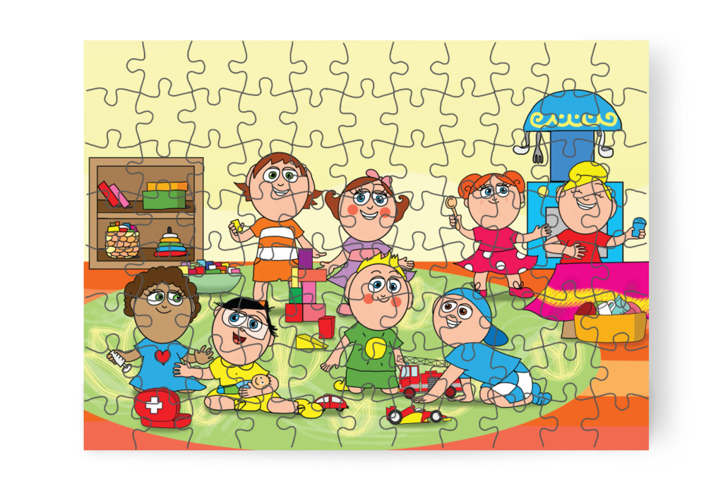 Játékok szanaszét a szobában – A Jutalom Rudi puzzle, 88 darab [TC03-01-P88]