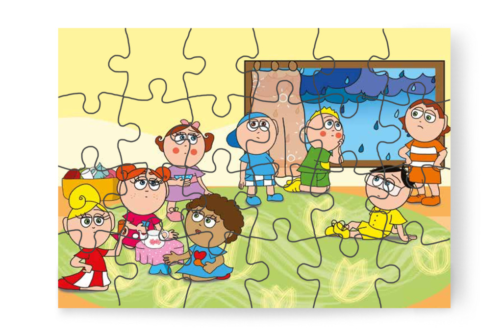 Esős reggel a Tulipán Csoportban – Klára rajzol puzzle, 24 darab [TC12-01-P24]
