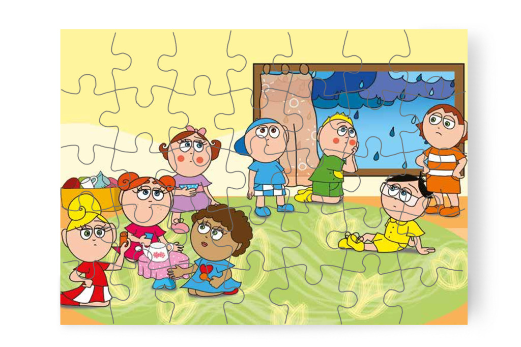 Esős reggel a Tulipán Csoportban – Klára rajzol puzzle, 35 darab [TC12-01-P35]