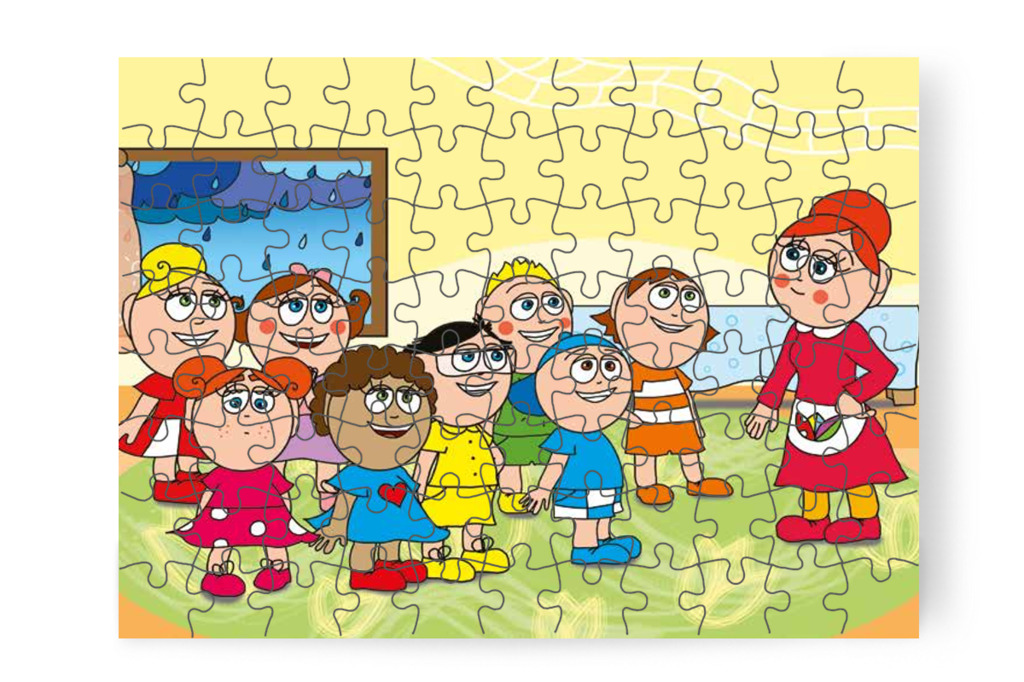 Klára nem örül a rajzversenynek – Klára rajzol puzzle, 88 darab [TC12-04-P88]