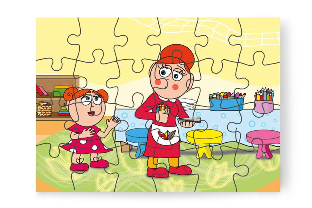 Klára inkább gyurmázna – Klára rajzol puzzle, 24 darab [TC12-06-P24]