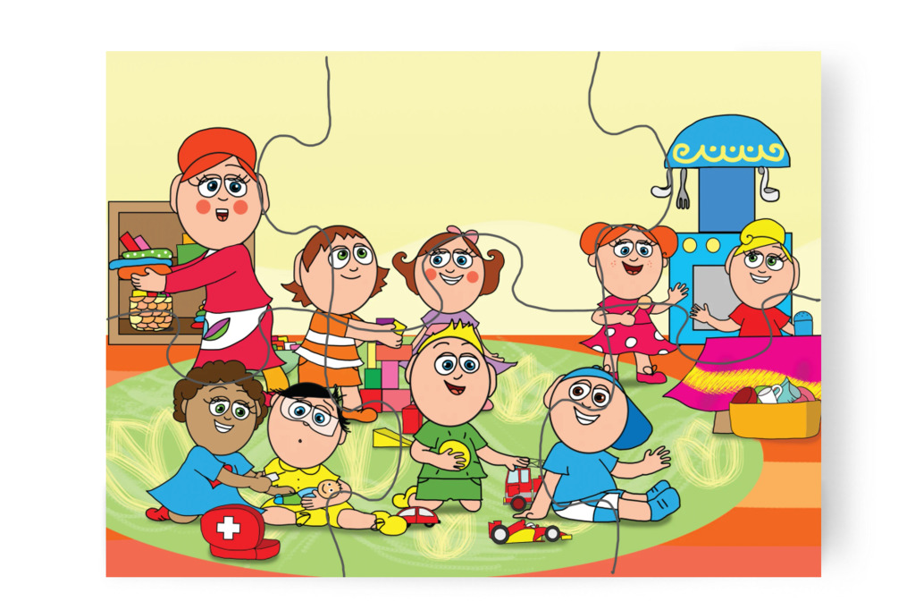 Rendrakás a tízórai előtt – A Jutalom Rudi puzzle, 6 darab [TC03-02-P06]