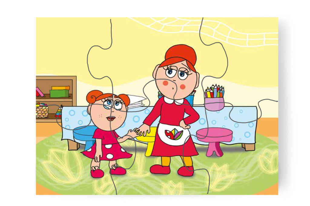 Klára nem akar versenyezni – Klára rajzol puzzle, 6 darab [TC12-07-P06]