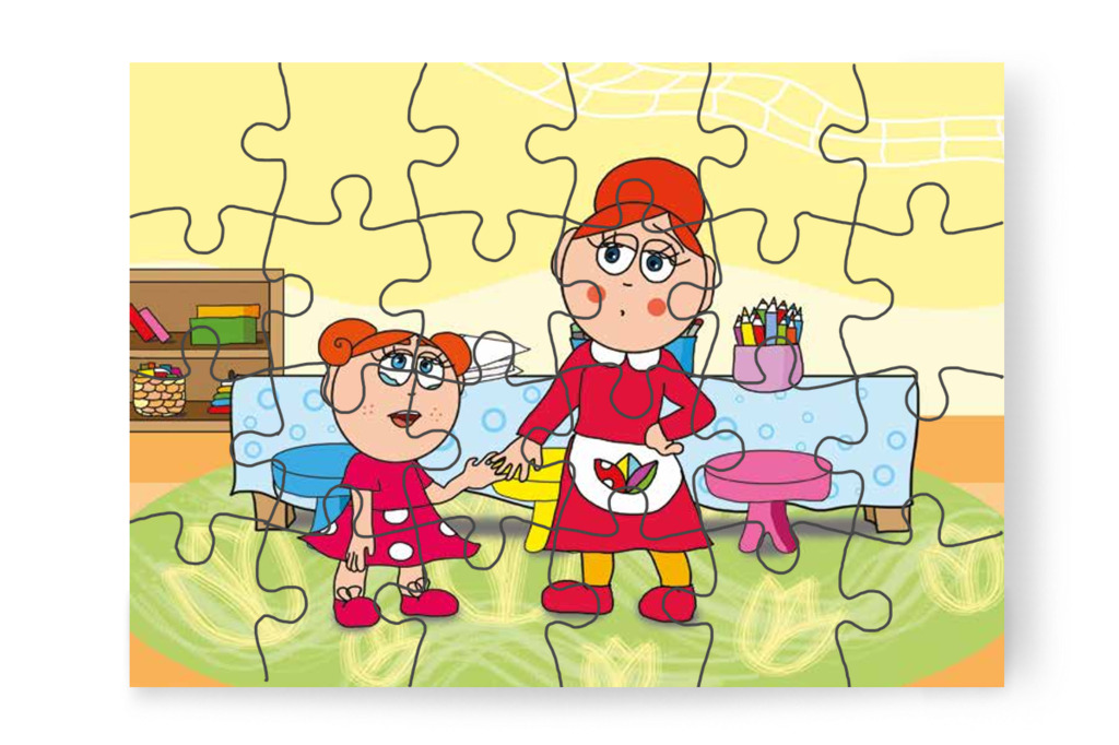 Klára nem akar versenyezni – Klára rajzol puzzle, 24 darab [TC12-07-P24]