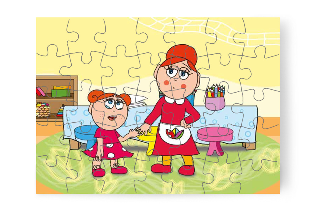 Klára nem akar versenyezni – Klára rajzol puzzle, 35 darab [TC12-07-P35]