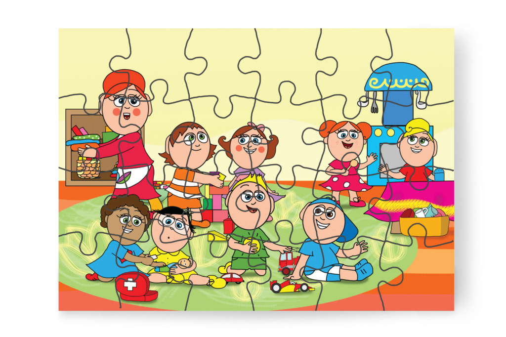 Rendrakás a tízórai előtt – A Jutalom Rudi puzzle, 24 darab [TC03-02-P24]