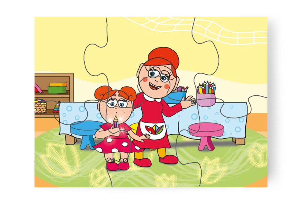 Klára kipróbálja a varázsceruzát – Klára rajzol puzzle, 6 darab [TC12-09-P06]