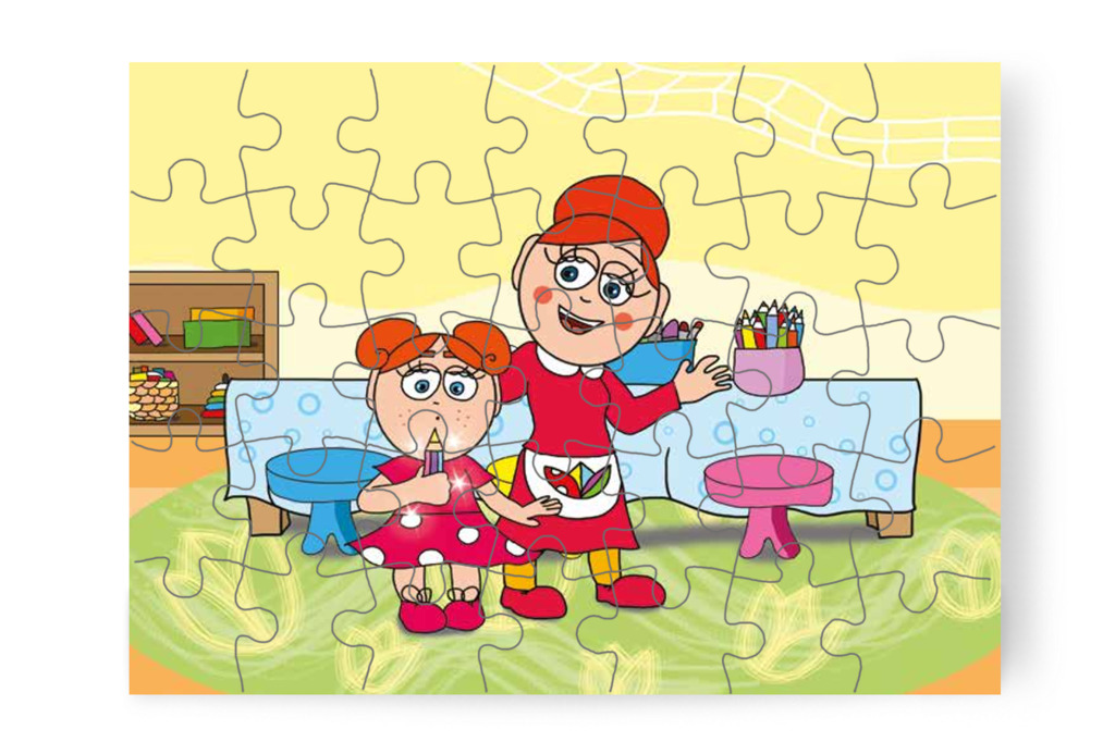 Klára kipróbálja a varázsceruzát – Klára rajzol puzzle, 35 darab [TC12-09-P35]