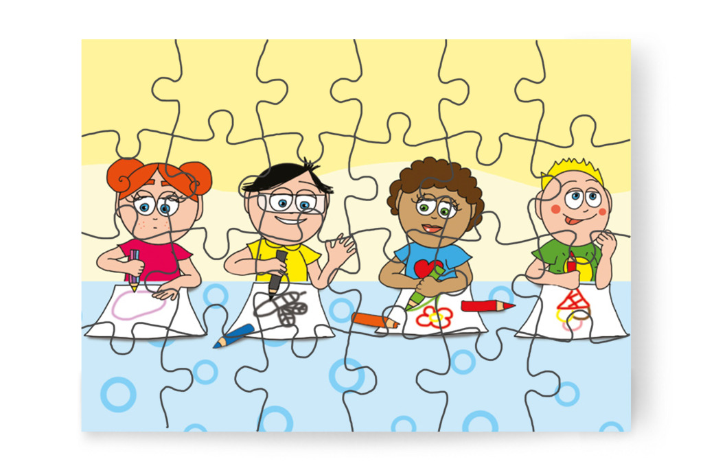 Mindenkinek más jut eszébe a tavaszról – Klára rajzol puzzle, 24 darab [TC12-11-P24]
