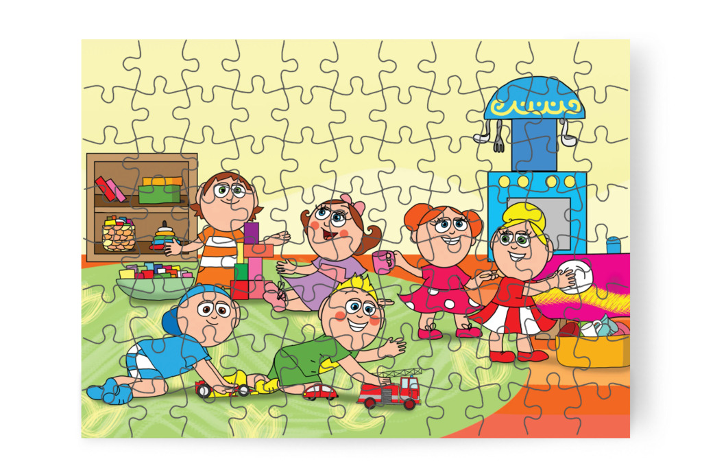 Márky és Patrik tovább játszanak az autókkal – A Jutalom Rudi puzzle, 88 darab [TC03-03-P88]