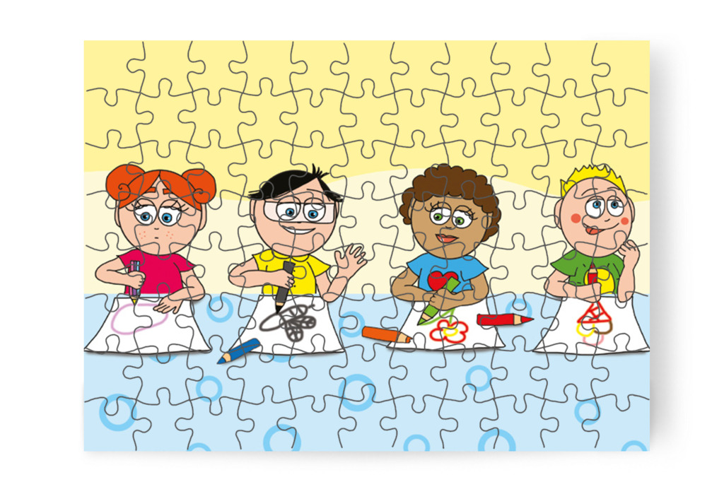 Mindenkinek más jut eszébe a tavaszról – Klára rajzol puzzle, 88 darab [TC12-11-P88]