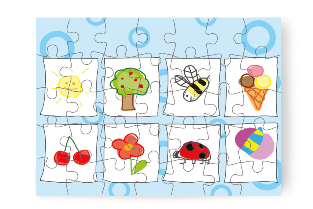 Óvónéni sorba rakja a rajzokat – Klára rajzol puzzle, 35 darab [TC12-12-P35]