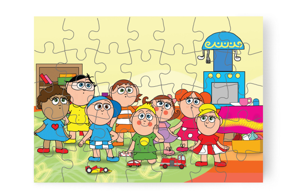 A gyerekek Patrik körül – A Jutalom Rudi puzzle, 35 darab [TC03-05-P35]
