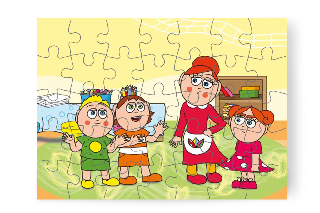Ádám a dinnyelepkéről kérdez – Klára rajzol puzzle, 35 darab [TC12-15-P35]