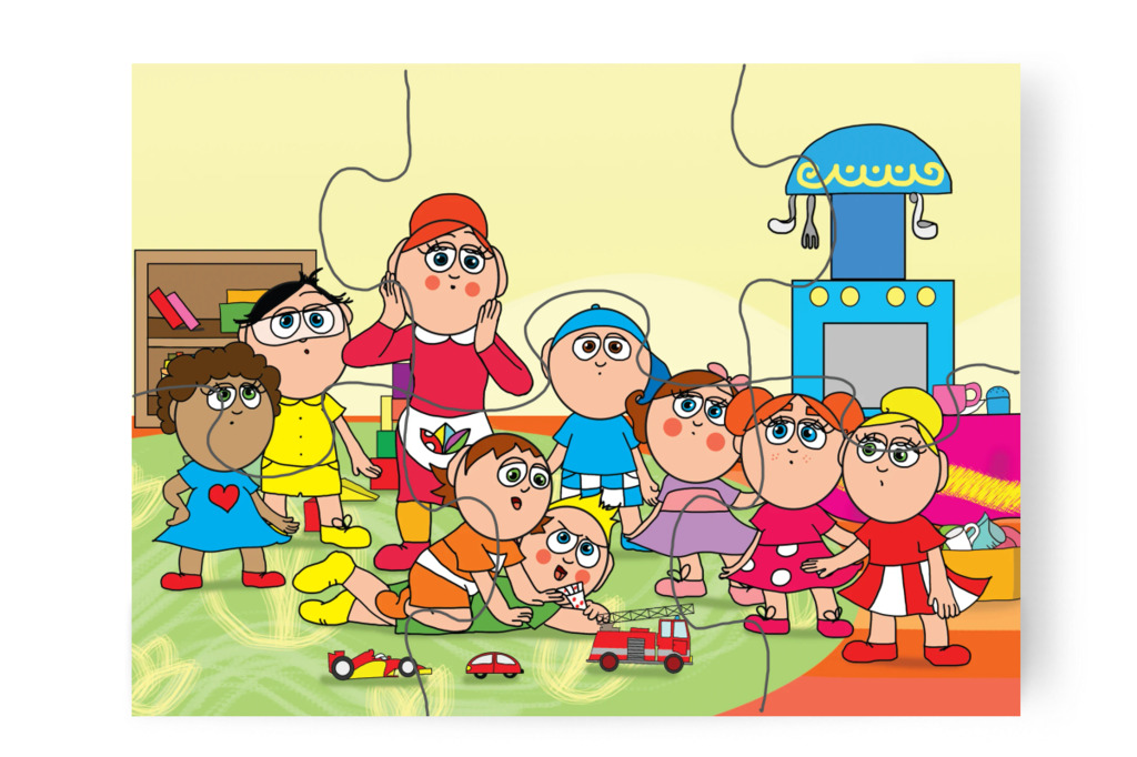 Egy lepke kirepül a varázszsebből – Klára rajzol puzzle, 24 darab [TC12-17-P24]