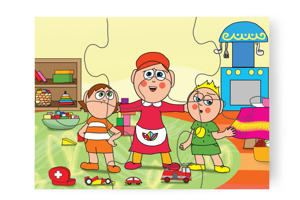 Óvónéni közbelép – A Jutalom Rudi puzzle, 6 darab [TC03-10-P06]