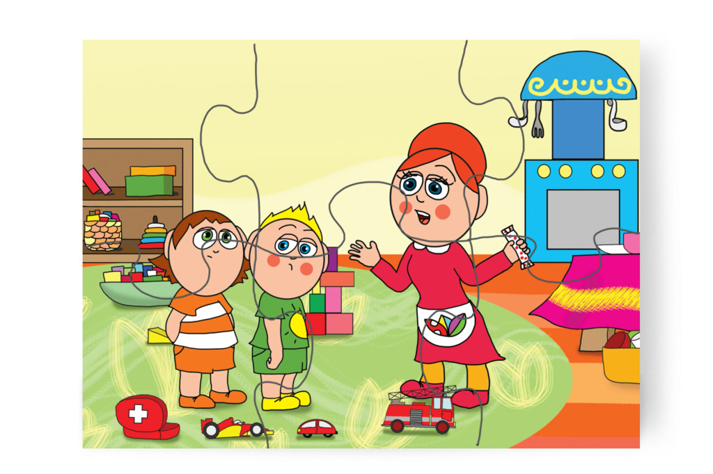 Az elmaradt rendrakás – A Jutalom Rudi puzzle, 6 darab [TC03-11-P06]