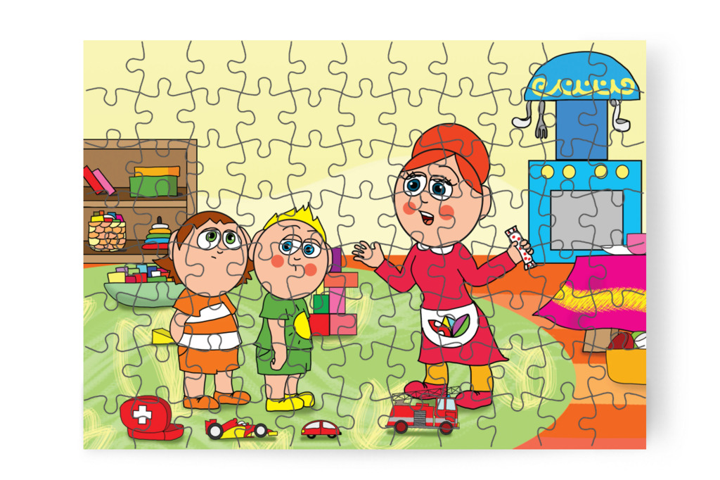 Az elmaradt rendrakás – A Jutalom Rudi puzzle, 88 darab [TC03-11-P88]
