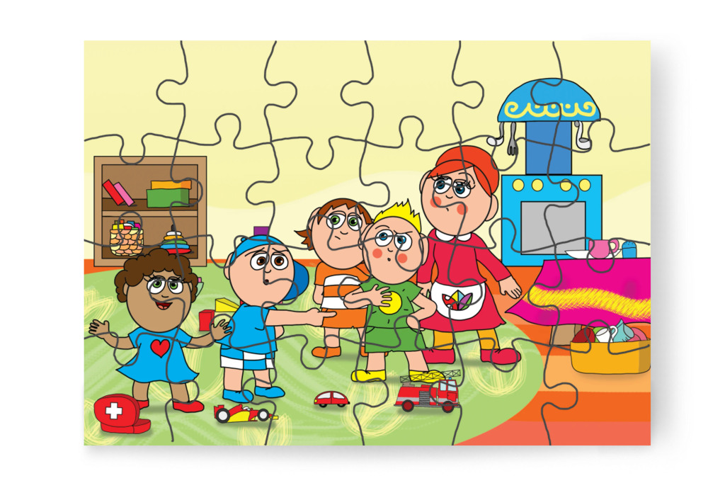 A gyerekek egymást hibáztatják – A Jutalom Rudi puzzle, 24 darab [TC03-12-P24]