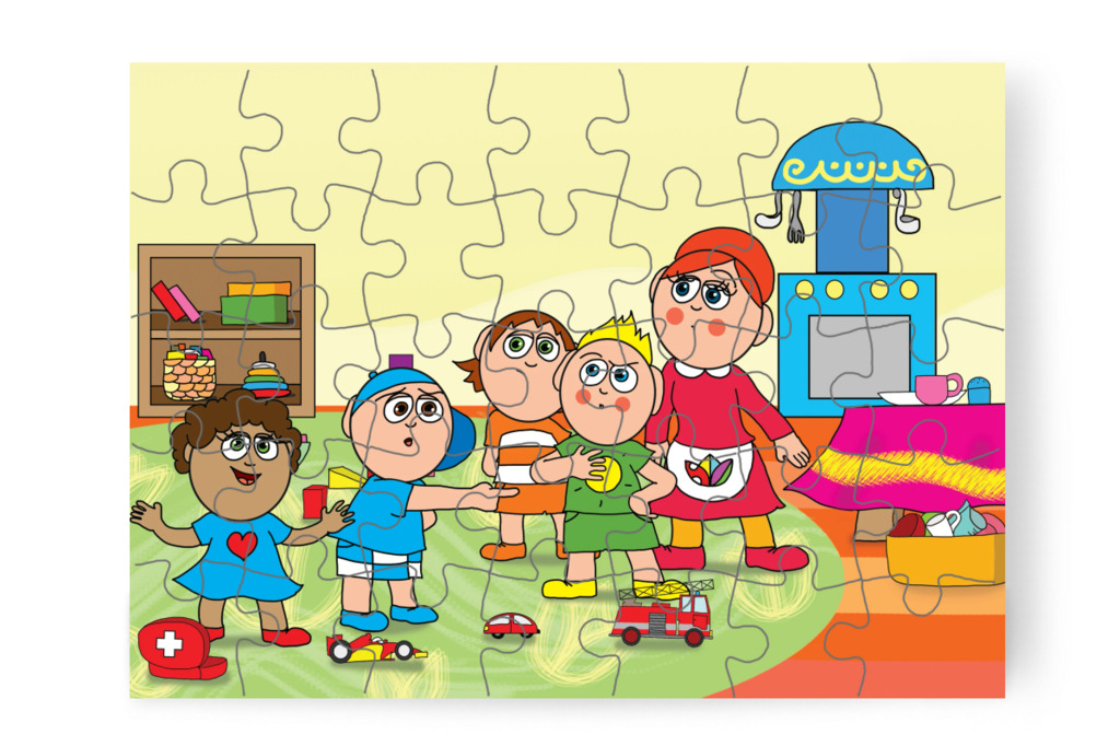 A gyerekek egymást hibáztatják – A Jutalom Rudi puzzle, 35 darab [TC03-12-P35]