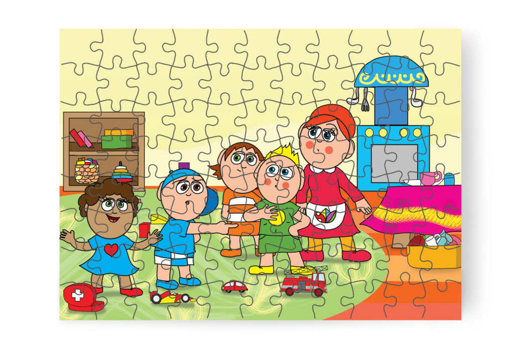 A gyerekek egymást hibáztatják – A Jutalom Rudi puzzle, 88 darab [TC03-12-P88]