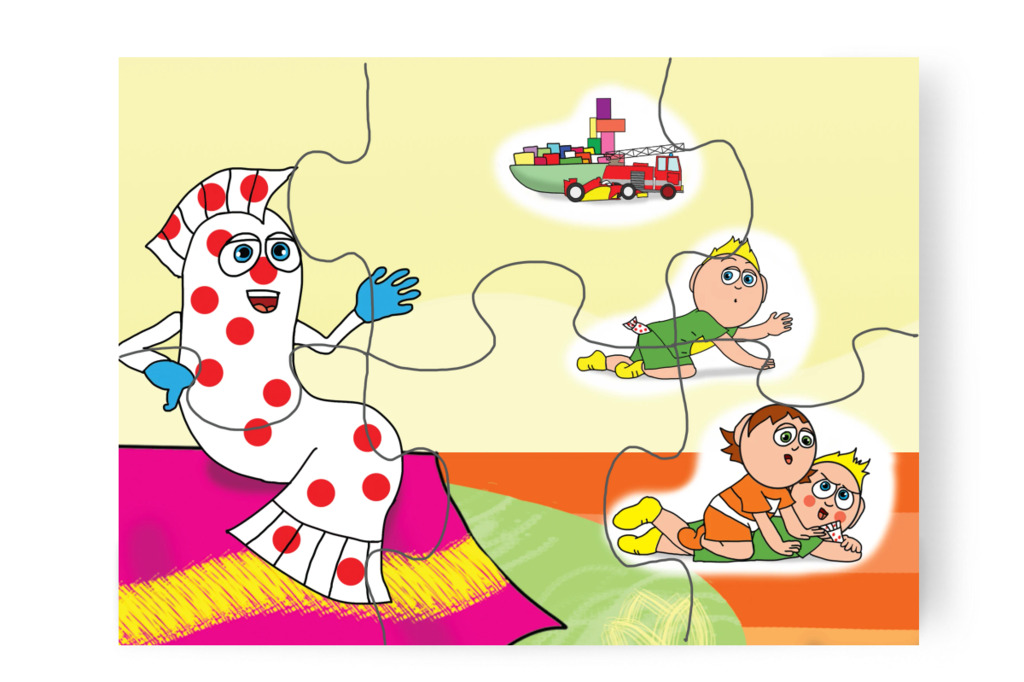 A gyerekek három hibája – A Jutalom Rudi puzzle, 6 darab [TC03-16-P06]