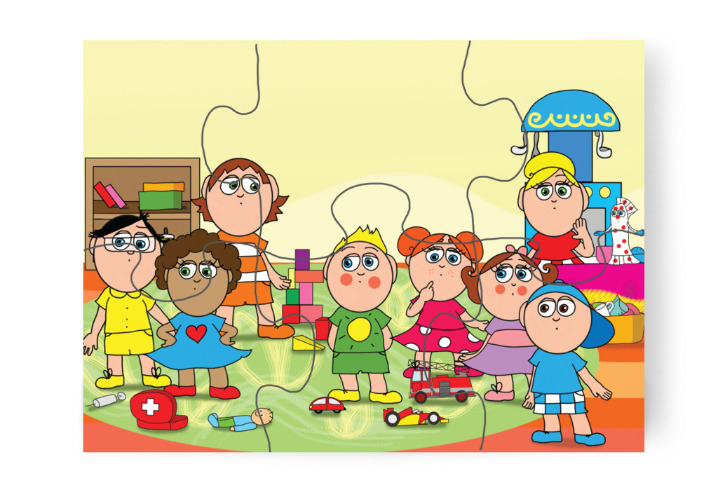 A gyerekek elszégyellik magukat – A Jutalom Rudi puzzle, 6 darab [TC03-18-P06]