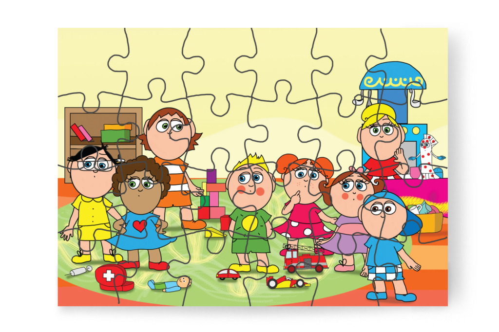 A gyerekek elszégyellik magukat – A Jutalom Rudi puzzle, 24 darab [TC03-18-P24]