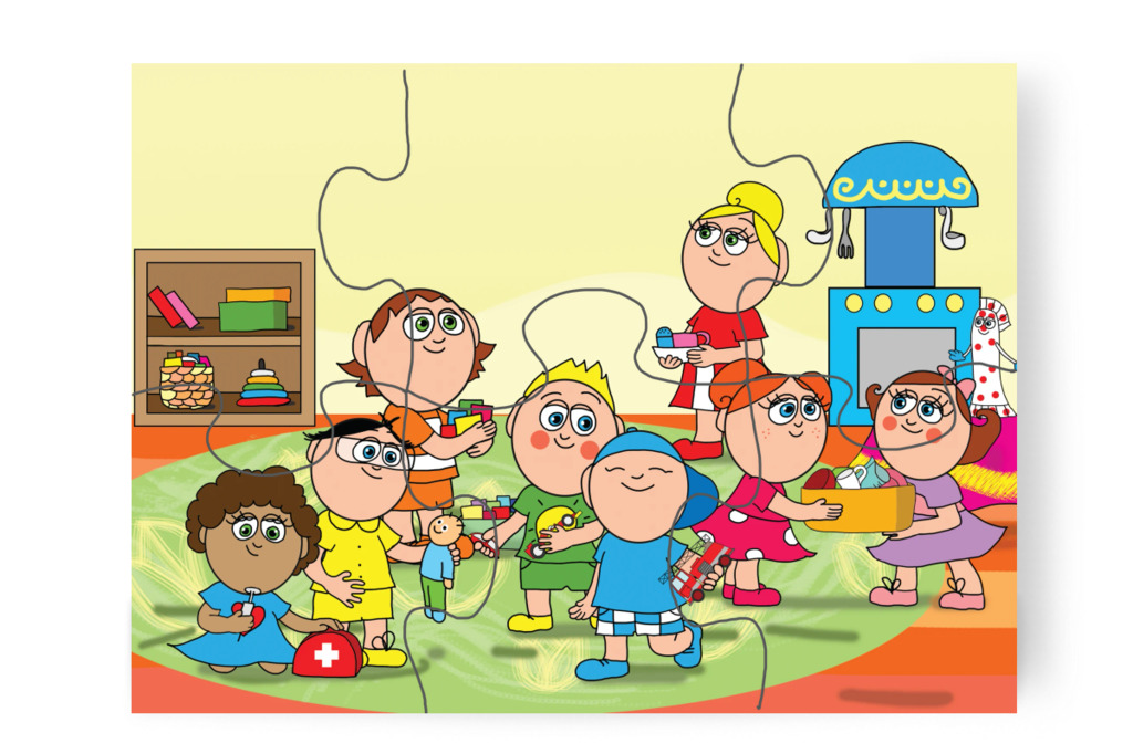 Rendet rak a csoport – A Jutalom Rudi puzzle, 6 darab [TC03-19-P06]