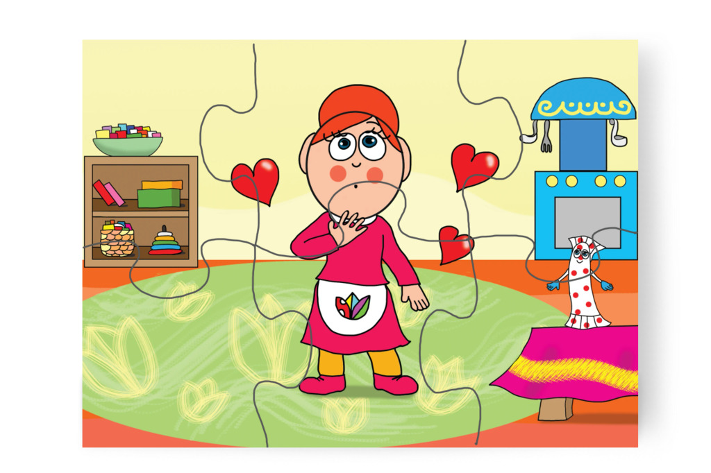Óvónéni meglepődik – A Jutalom Rudi puzzle, 6 darab [TC03-21-P06]