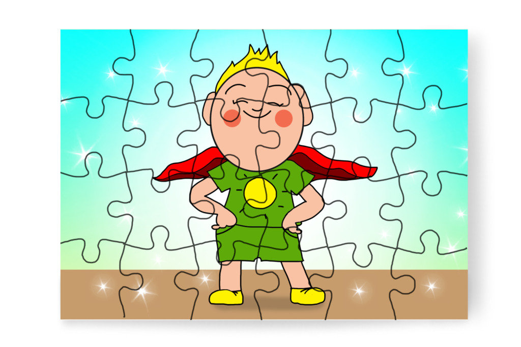 Patrik bátor kisfiú – Patrik és a hajvágás puzzle, 24 darab [TC44-01-P24]
