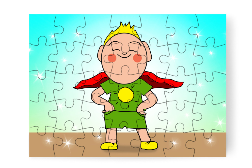 Patrik bátor kisfiú – Patrik és a hajvágás puzzle, 35 darab [TC44-01-P35]