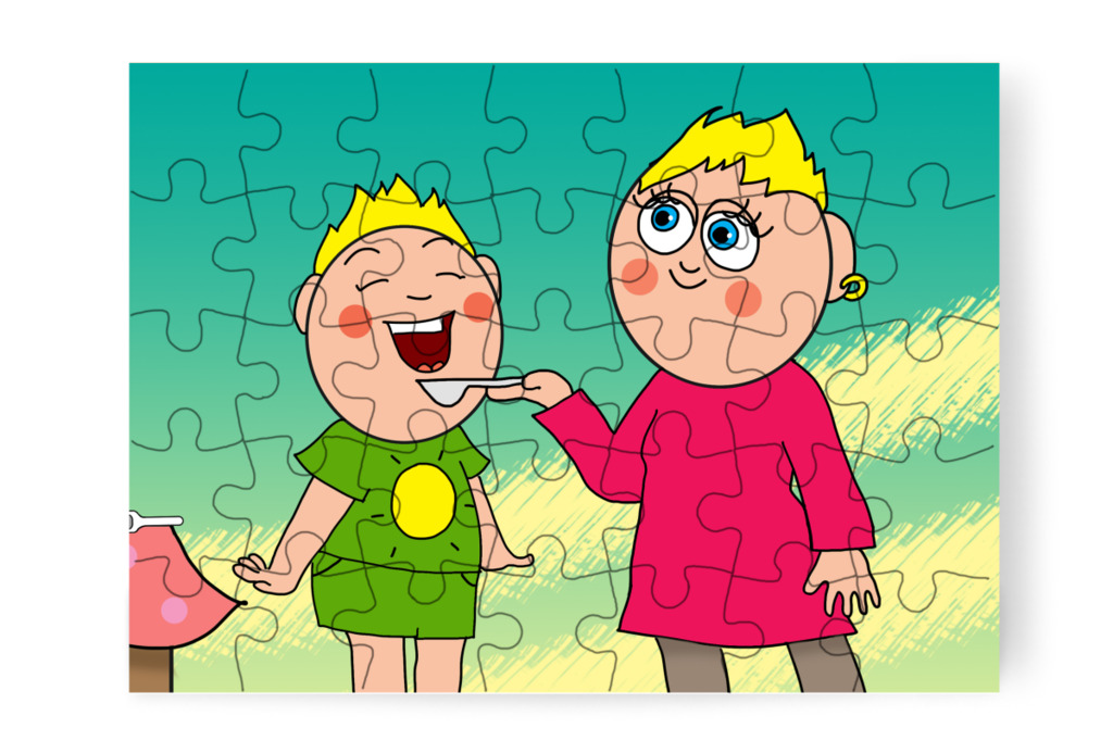 Ügyesen beveszi a gyógyszert – Patrik és a hajvágás puzzle, 35 darab [TC44-03-P35]