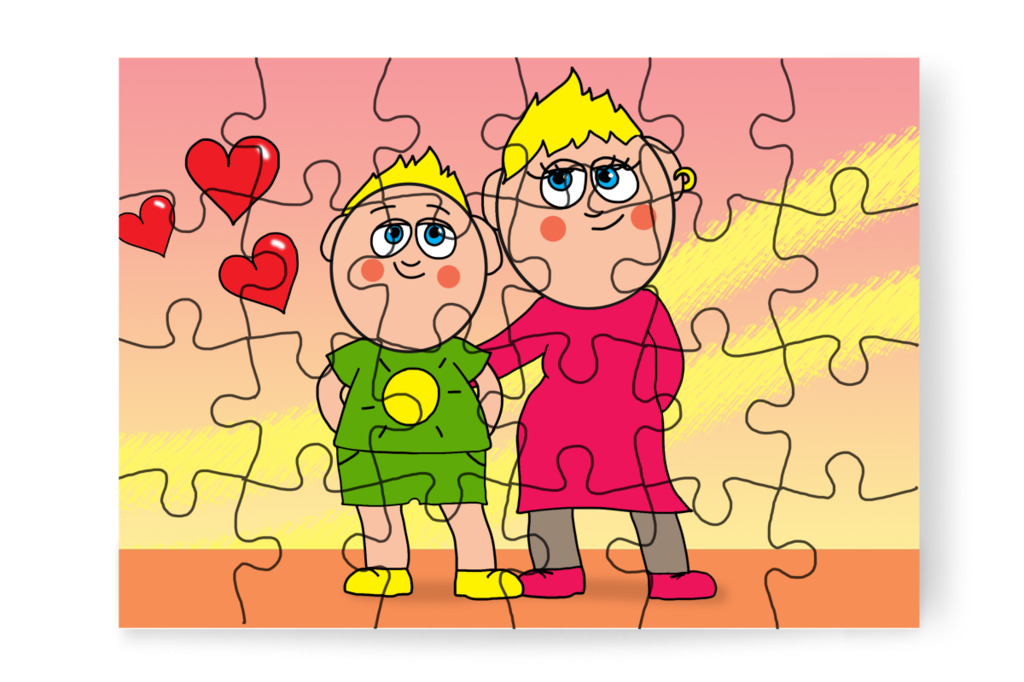 Patrik szót fogad anyukájának – Patrik és a hajvágás puzzle, 24 darab [TC44-05-P24]