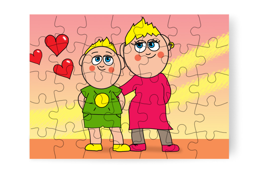 Patrik szót fogad anyukájának – Patrik és a hajvágás puzzle, 35 darab [TC44-05-P35]