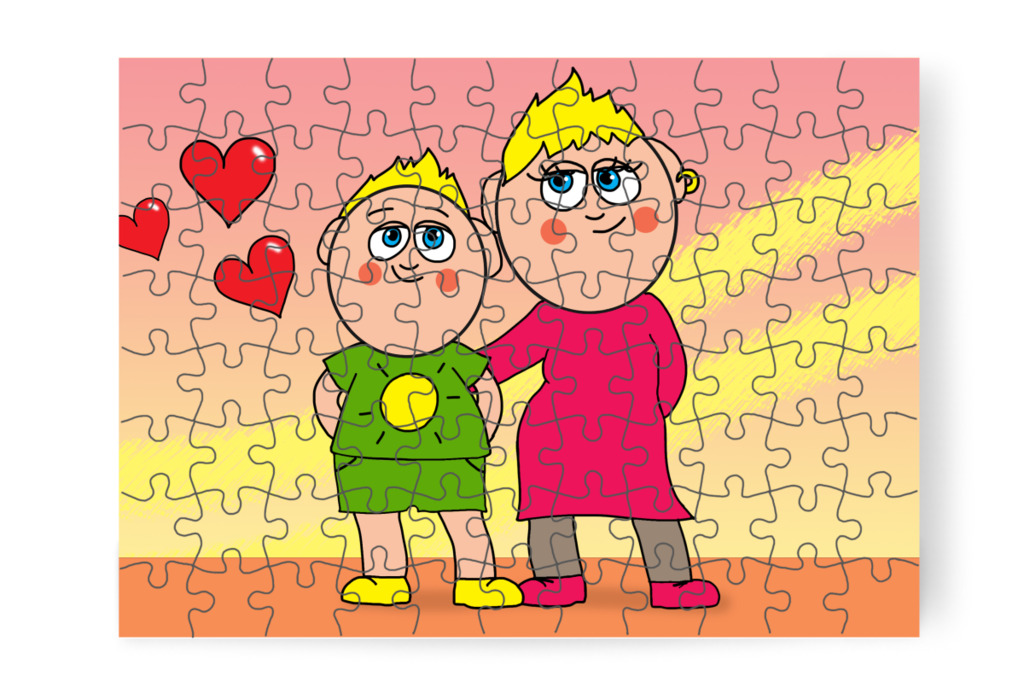 Patrik szót fogad anyukájának – Patrik és a hajvágás puzzle, 88 darab [TC44-05-P88]