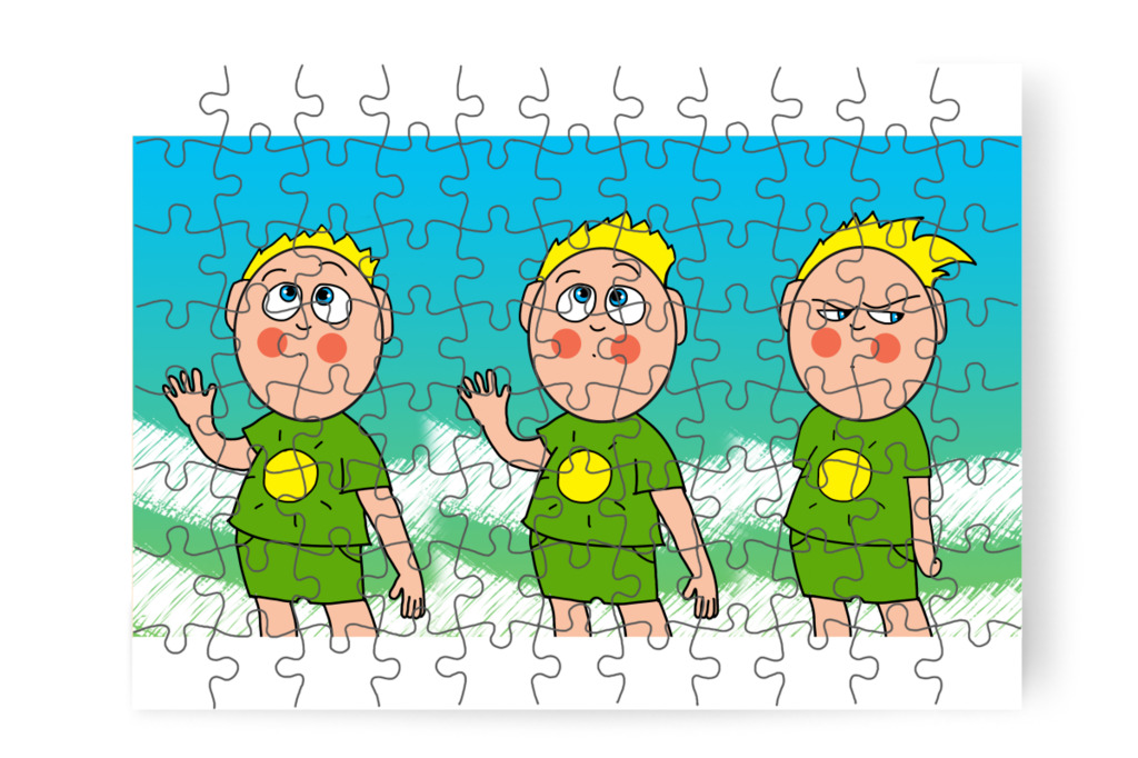 Patrik haja gyorsan nő – Patrik és a hajvágás puzzle, 88 darab [TC44-07-P88]