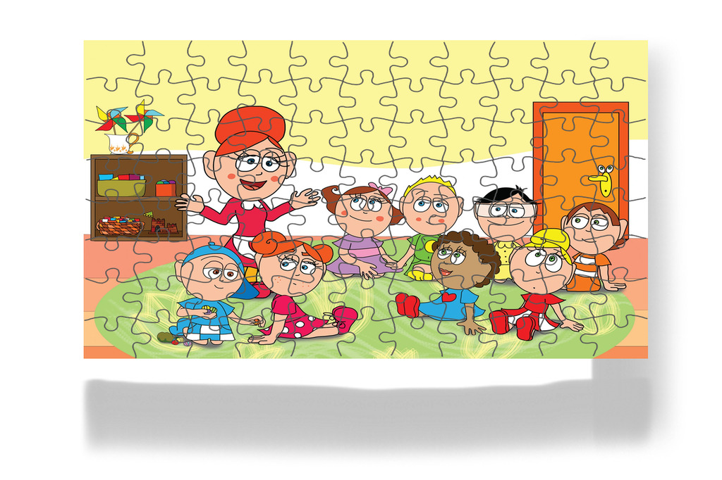 Óvónéni bejelenti a doktorlátogatást – Kata és a doktor bácsi puzzle, 88 darab [TC08-01-P88]