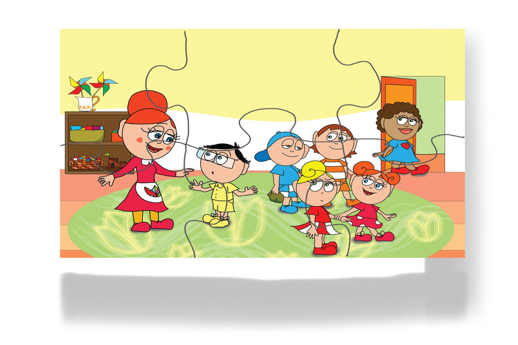 Tamás elviszi az orvosi táskáját – Kata és a doktor bácsi puzzle, 6 darab [TC08-03-P06]