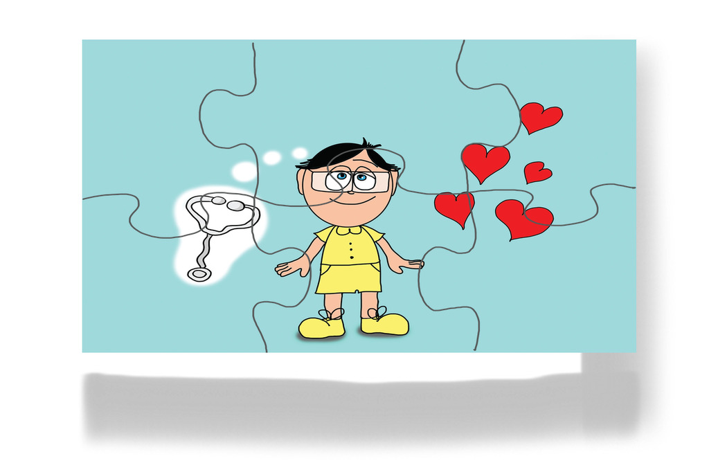 Tamás várja a rendelői látogatást – Kata és a doktor bácsi puzzle, 6 darab [TC08-04-P06]