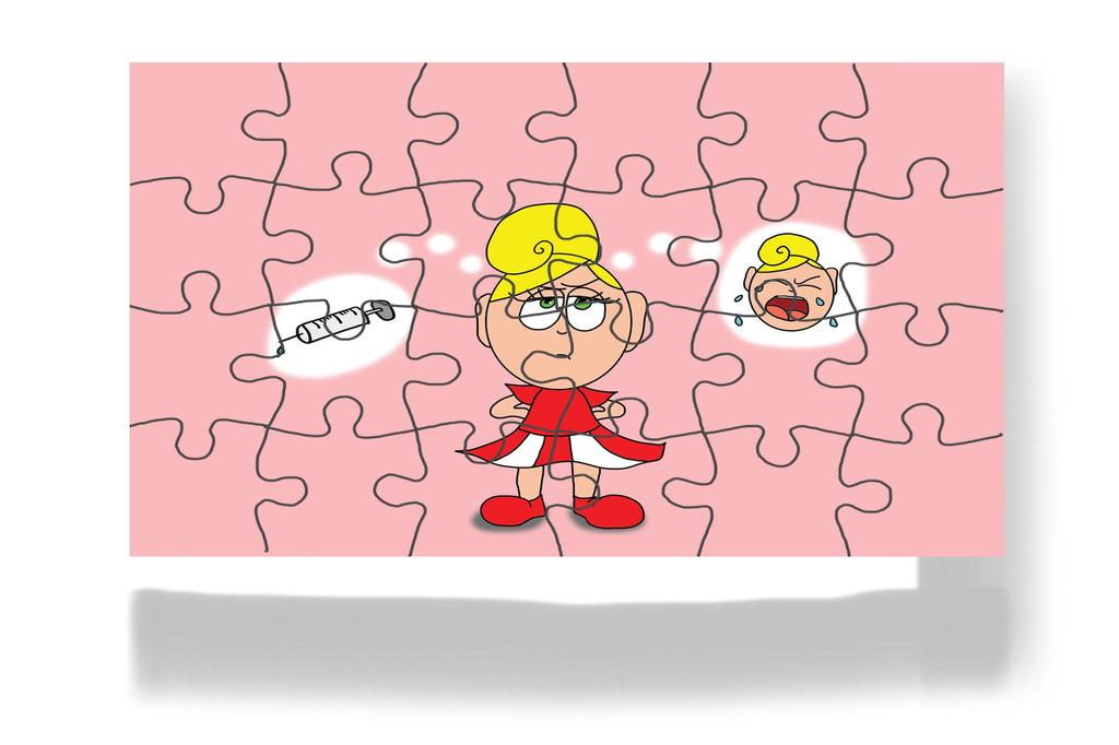 Kata fél a doktor bácsitól – Kata és a doktor bácsi puzzle, 24 darab [TC08-05-P24]