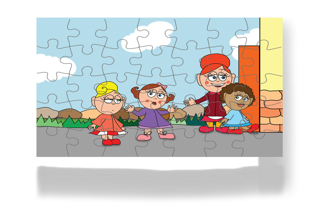 Natali bátorítja Katát – Kata és a doktor bácsi puzzle, 35 darab [TC08-07-P35]