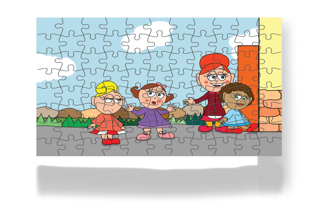 Natali bátorítja Katát – Kata és a doktor bácsi puzzle, 88 darab [TC08-07-P88]