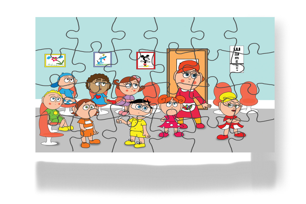 Kata nem akar bemenni – Kata és a doktor bácsi puzzle, 24 darab [TC08-10-P24]