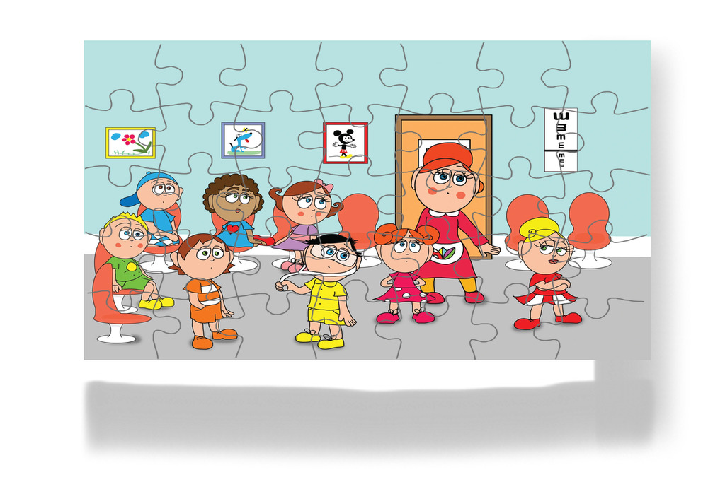 Kata nem akar bemenni – Kata és a doktor bácsi puzzle, 35 darab [TC08-10-P35]