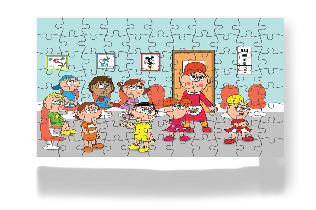 Kata nem akar bemenni – Kata és a doktor bácsi puzzle, 88 darab [TC08-10-P88]