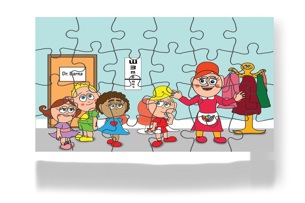 Óvónéni más nézőpontot javasol – Kata és a doktor bácsi puzzle, 24 darab [TC08-14-P24]