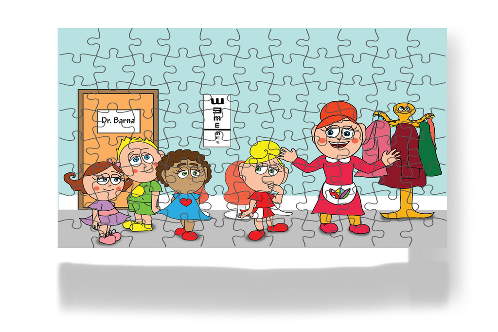Óvónéni más nézőpontot javasol – Kata és a doktor bácsi puzzle, 88 darab [TC08-14-P88]