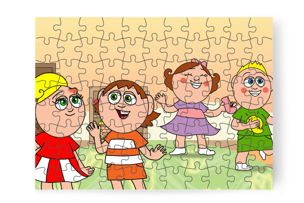 Ádám bocsánatot kér – Ádám és az elveszett Mikulás-csomag puzzle, 88 darab [TC48-17-P88]