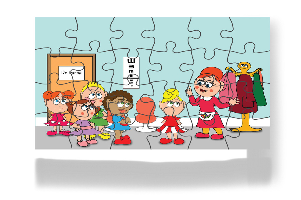 Óvónéni meglepetést ígér Katának – Kata és a doktor bácsi puzzle, 24 darab [TC08-15-P24]